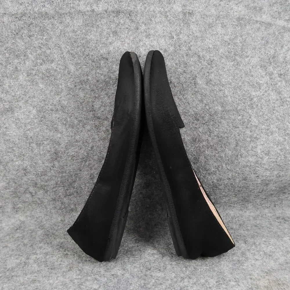 Link Shoes Kids Girls 3 Ballet Flats Loafer Slip On Black Round Toe Skimmer